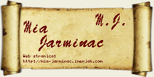 Mia Jarminac vizit kartica